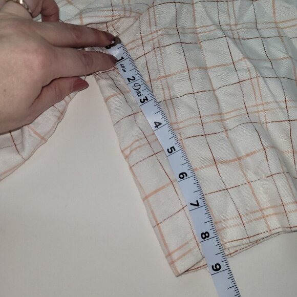 Tail Vintage Shorts Womens 6 Golf Checkered Plaid Pink Cream Twill Deadstock NWT - Picture 13 of 15